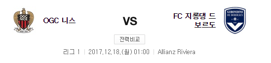 니스 vs 지롱댕 보르도