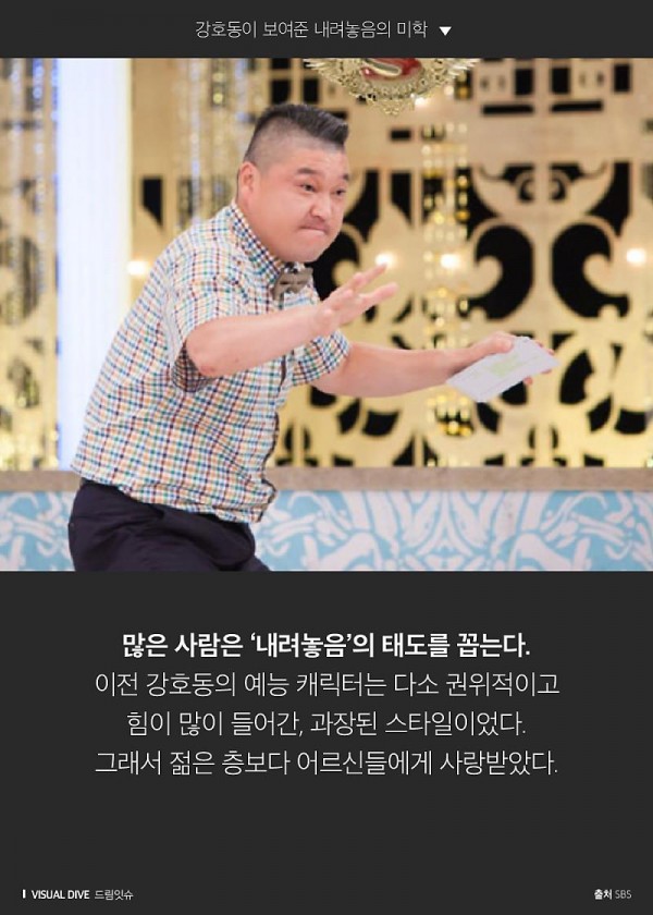 강호동이 보여준 내려놓음의 미덕