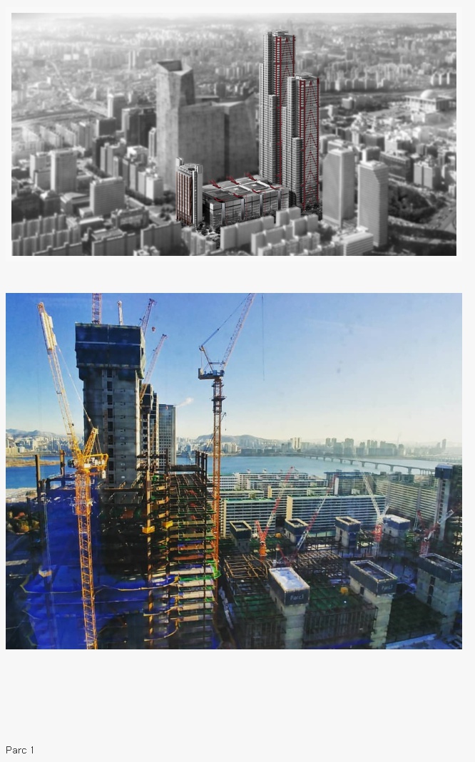 여의도에 건설중인 333M 초고층 빌딩