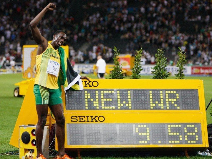 인종별 100m 최고 기록