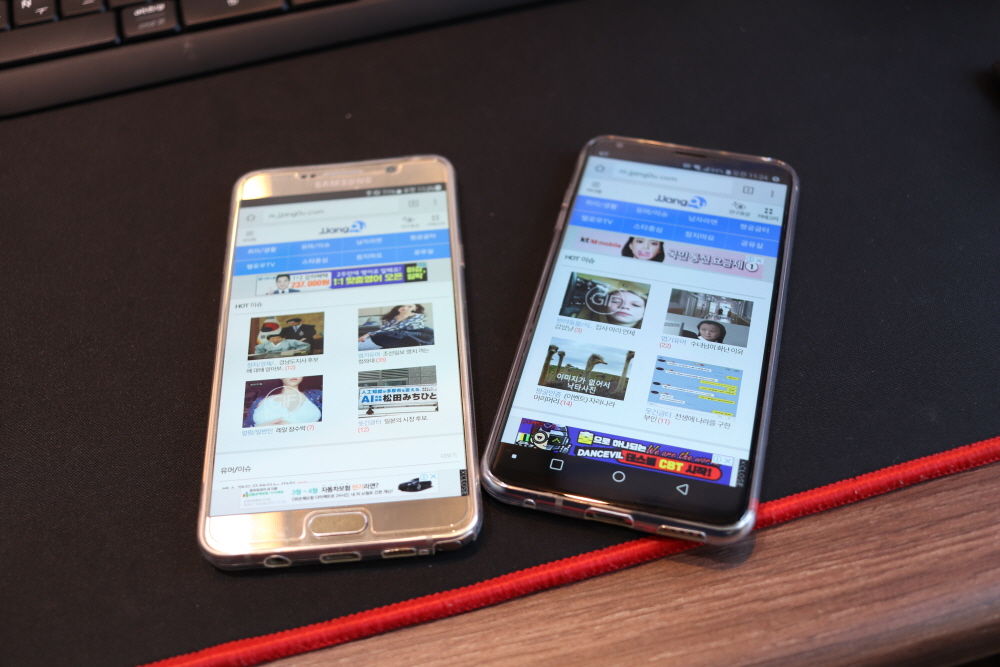 LG스마트폰 VS 삼성스마트폰
