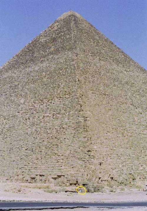 피라미드 실제 크기 체감