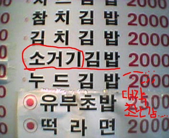 소거기 김밥 과연 그정체는 ??