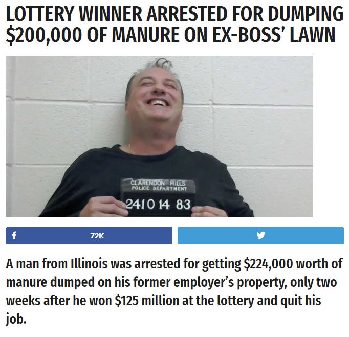 체포 되었지만 매우 행복한 남자