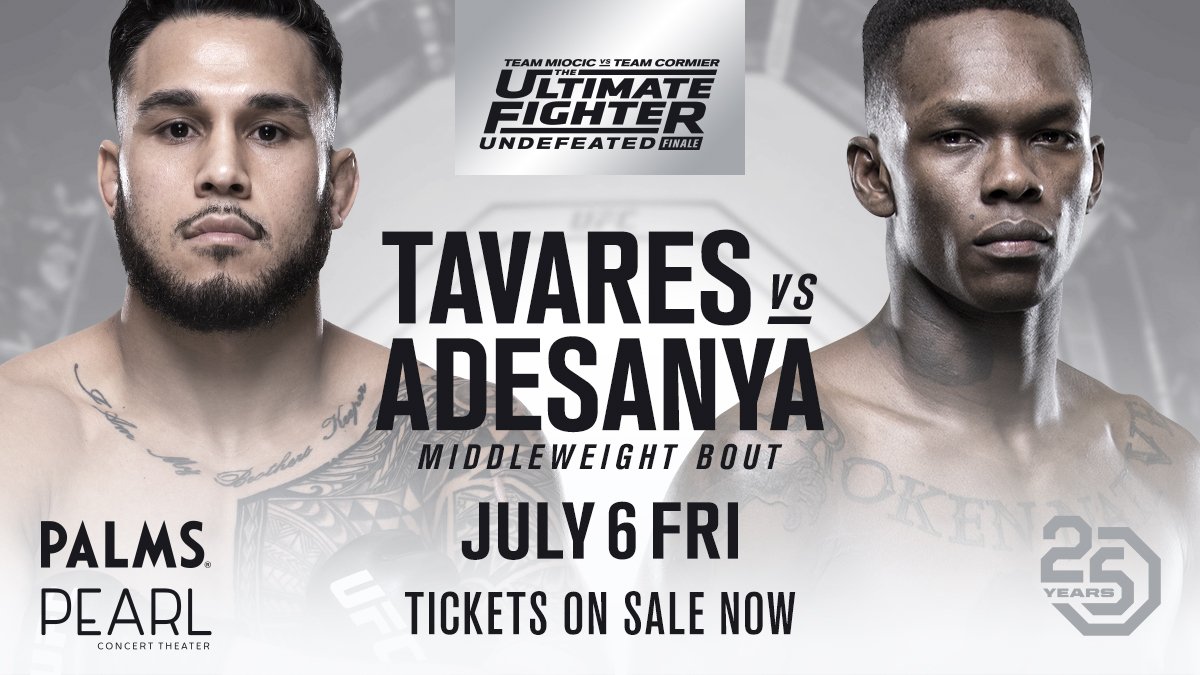 [먹튀검증소 뉴스]아데산야 3차 테스트…UFC 10위 타바레스와 대결
