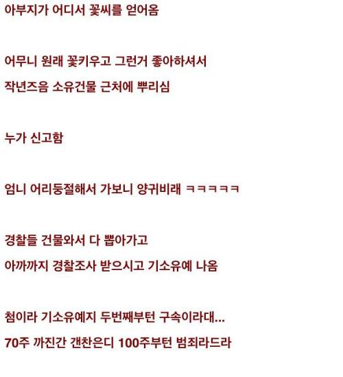 전과자 될 뻔한 어머니