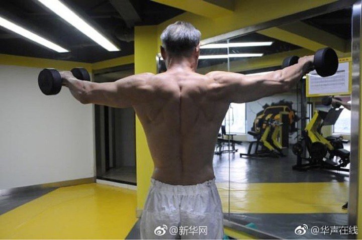 중국 70대 할아버지 몸매 클라스