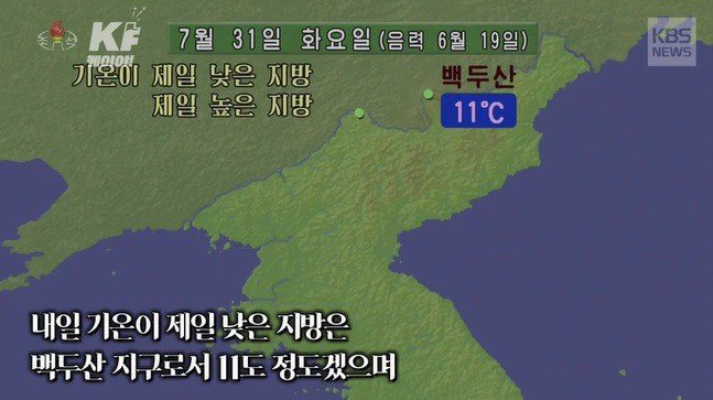 북한 날씨 근황