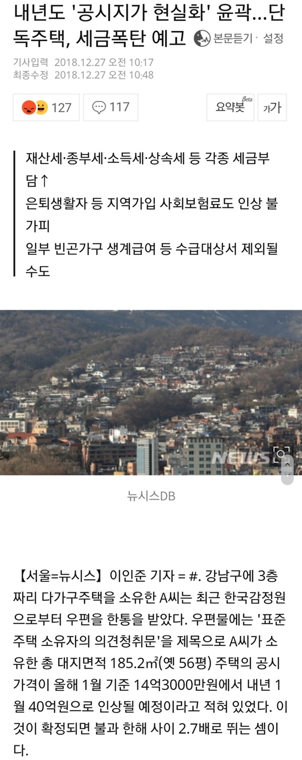 2019년 공시지가 현실화