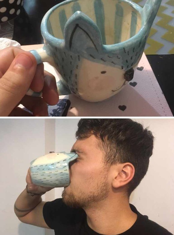 아들이 만들어준 컵