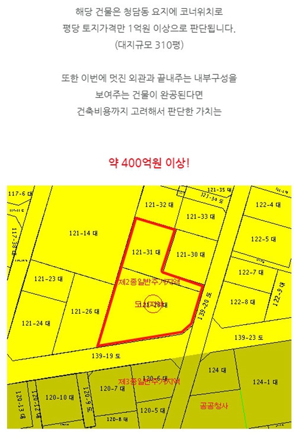 평당1억 비 건물