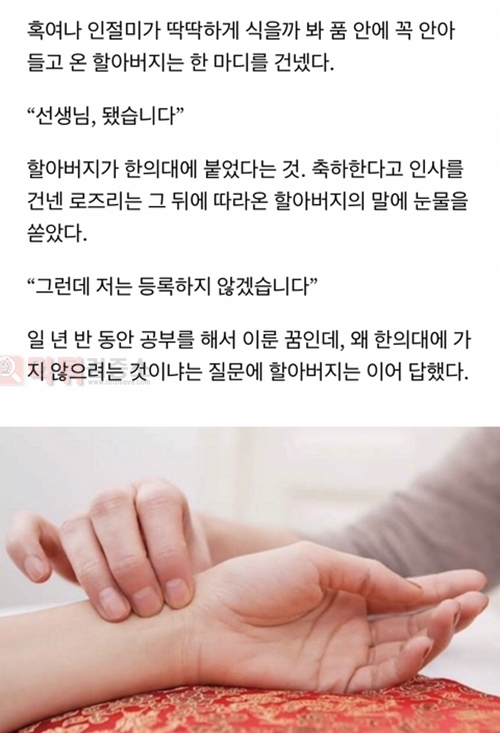 먹튀검증소 유머 70대 할아버지의 한의대 합격기