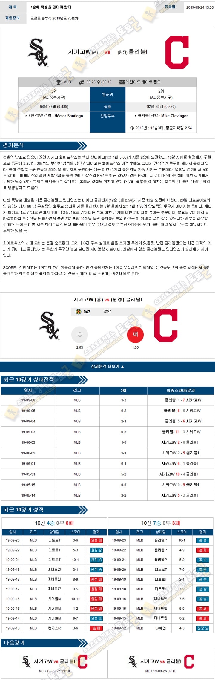 믈브분석 MLB 9월 25일 15경기 토토군 분석