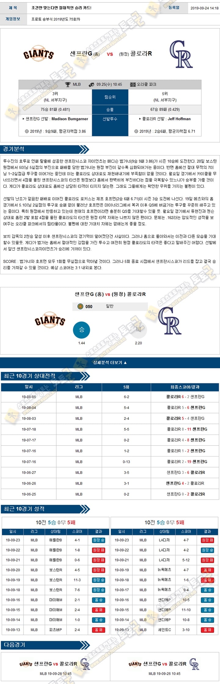 믈브분석 MLB 9월 25일 15경기 토토군 분석