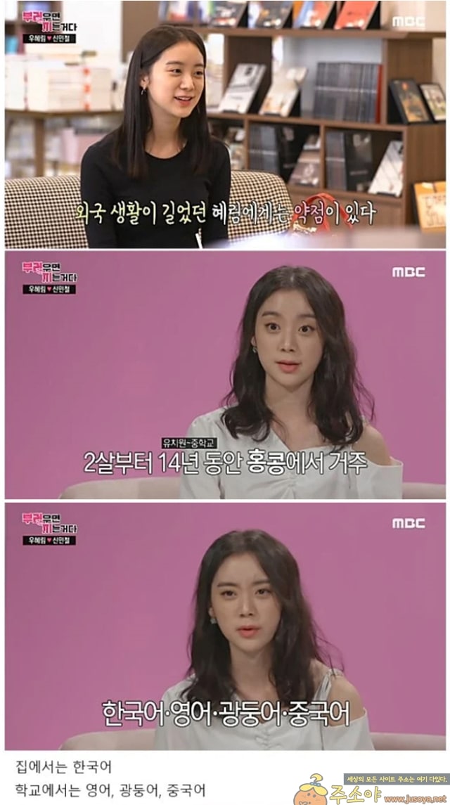 주소야 유머 4개국어 가능한 아이돌의 고충