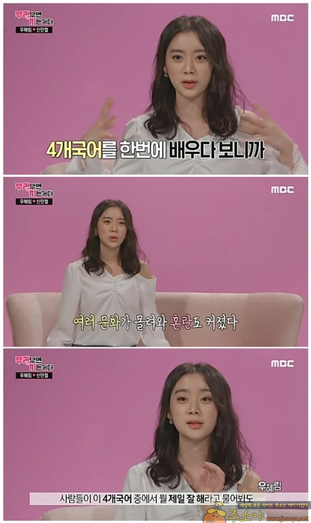 주소야 유머 4개국어 가능한 아이돌의 고충