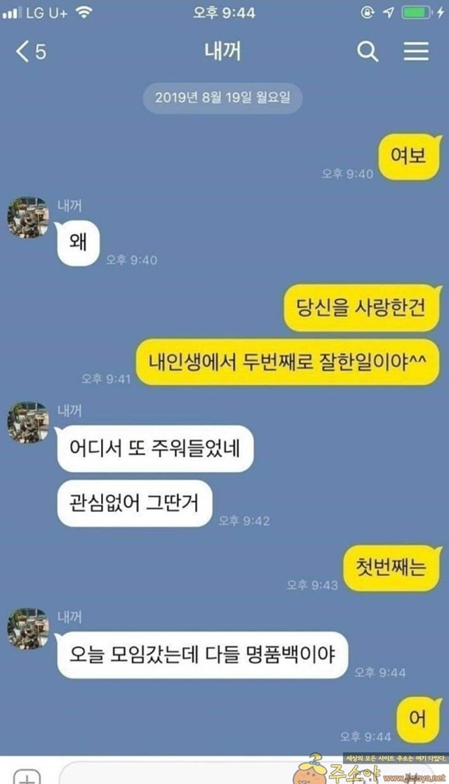 주소야 유머 부부생활 이상과 현실