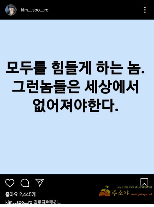 주소야 유머 김수로, 인스타그램