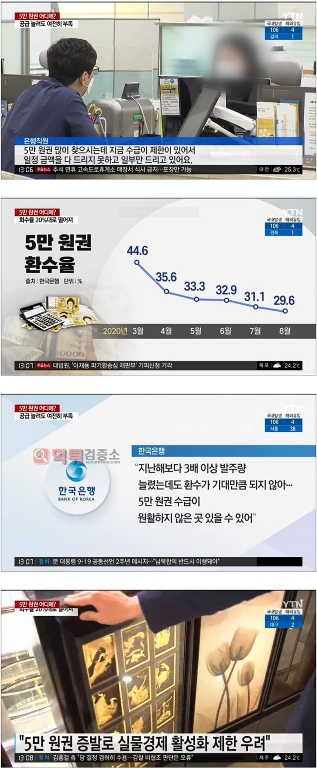 먹튀검증소 유머 5만원권 환수율