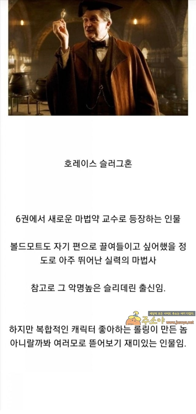 주소야 유머 롤링이 만든 해리포터에서 가장 복합적인 캐릭터