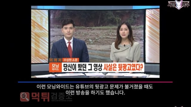 먹튀검증소 유머 대부분 모르는 SBS 아침 뉴스 특
