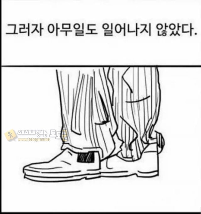 먹튀검증 토토군 유머 상인에게 사온 신발