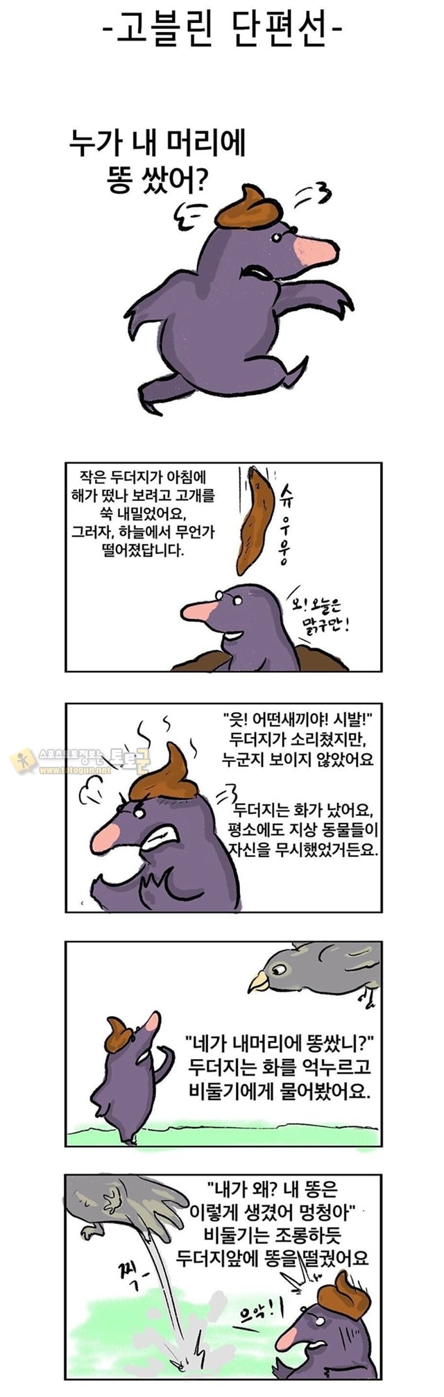 먹튀검증 토토군 유머 누가 내 머리에 똥쌌어?