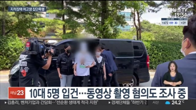 지적장애 여고생 집단폭행 10대들 구속