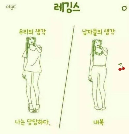 여자와 남자의 시선 차이