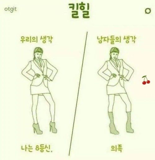 여자와 남자의 시선 차이