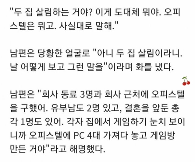 남편의 비밀 오피스텔을 알게 된 유부녀