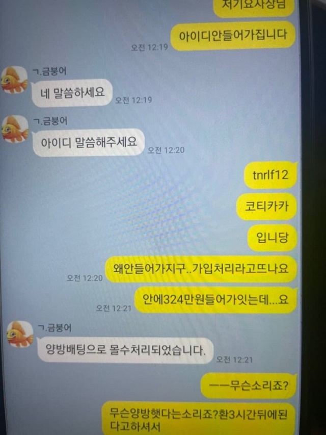 금붕어 먹튀제보