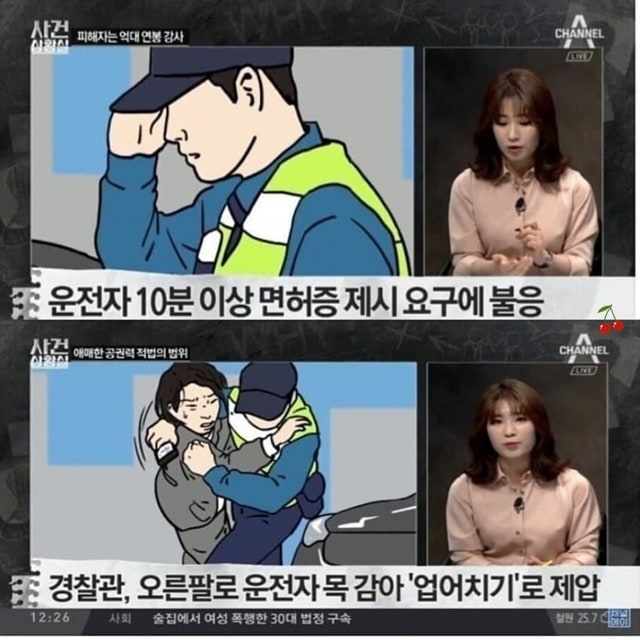 경찰의 4억짜리 업어치기