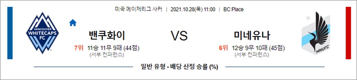 10월 28일 MLS 11경기 분석