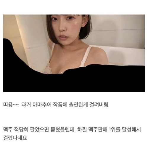 야구장 맥주걸의 과거