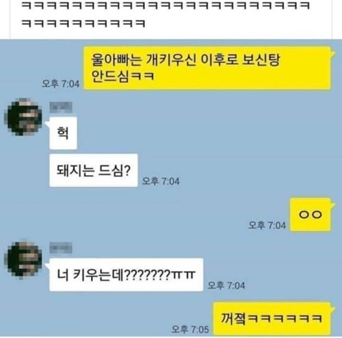 아빠가 개 키우신 이후로 보신탕 안 드심