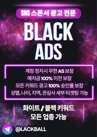 업종무관 페북 마케팅, 인스타 마케팅 실행업체 Black Ads