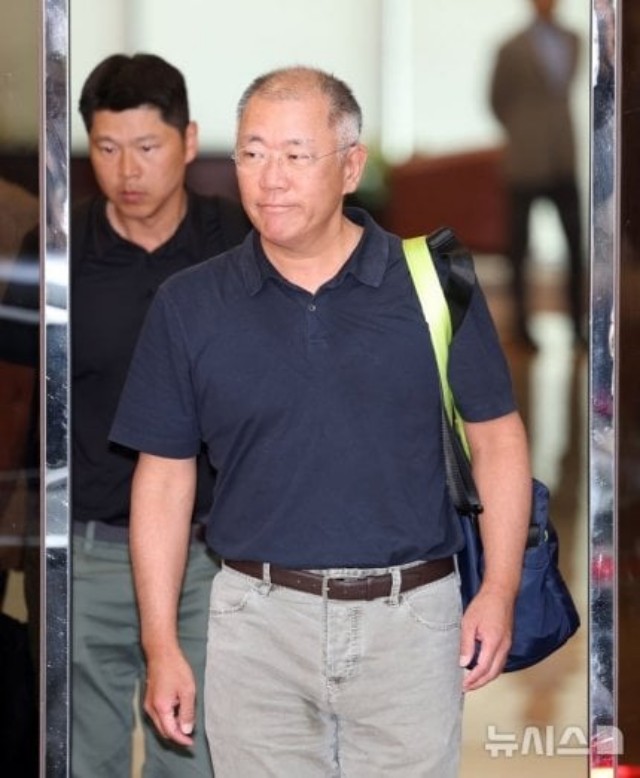 양궁협회 정의선 회장 금의환향 귀국현장