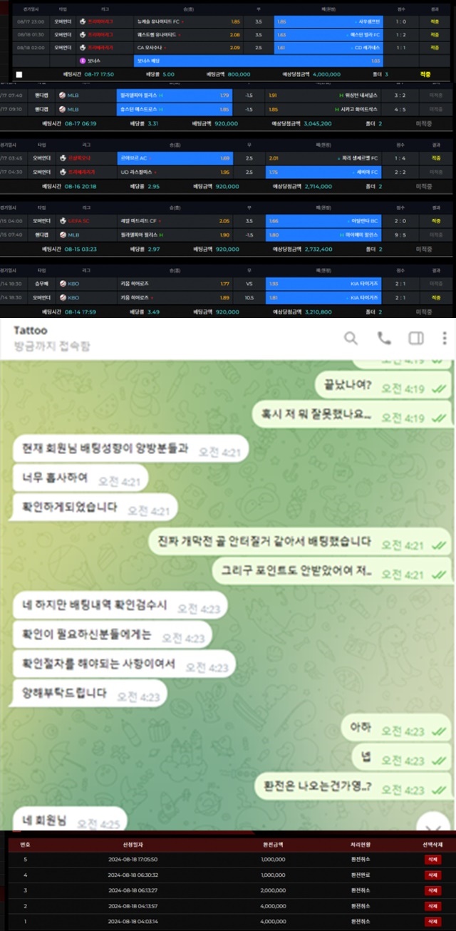 타투 먹튀사이트 확정