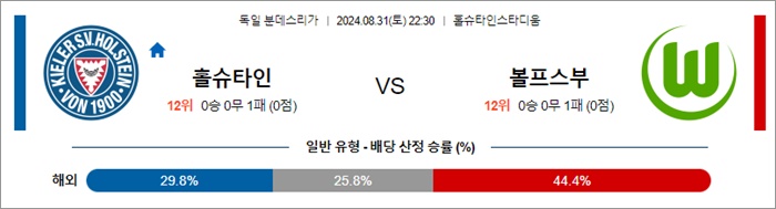 8월 31-9월 01일 분데스리 6경기