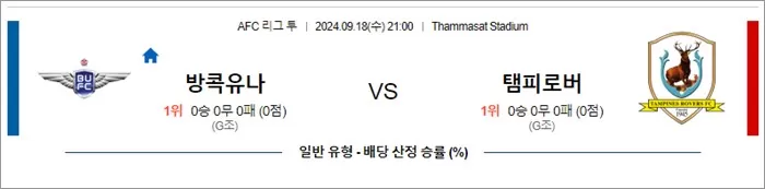 9월 18-19일 AFC 리그 투 5경기