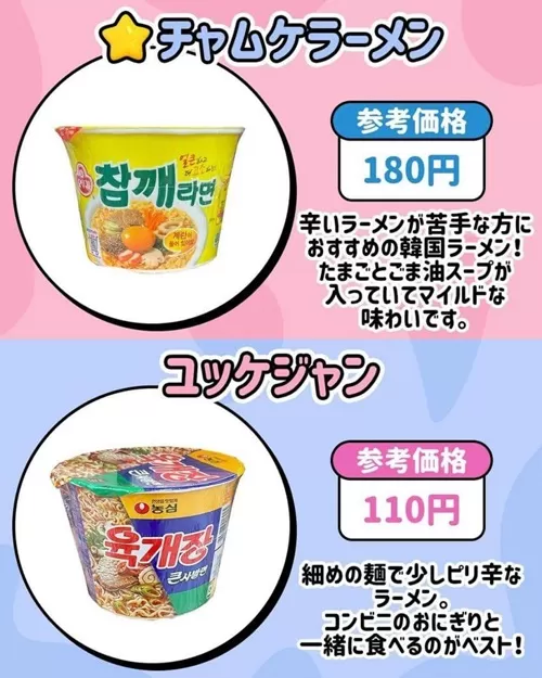 쪽국사람들 한국오면 편의점서 사가느것들