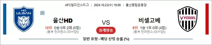 10월 23일 AFC챔피언스리그 2경기