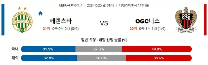 10월 25일 UEL 16경기