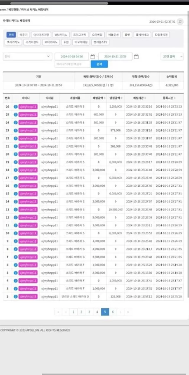 아폴론 버러지 먹튀사이트 사용중지요
