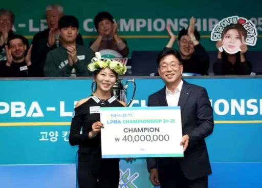 김가영, 24연승 행진으로 여자프로당구 최초 4연속 우승